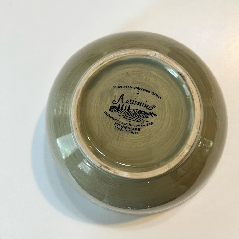 Artimino Tuscan Countryside Green Cereal/Soup Bowl - Picture 7 of 7